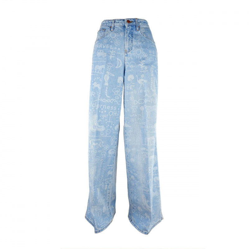 Jeans e pantaloni in cotone azzurro - W31