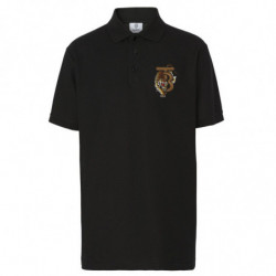 Polo in cotone nero - XS
