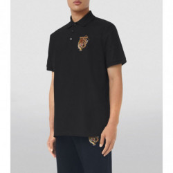 Polo in cotone nero - XS