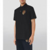 Polo in cotone nero - XS