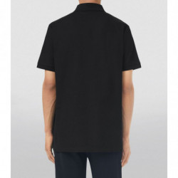 Polo in cotone nero - XS