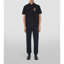 Polo in cotone nero - XS