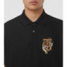 Polo in cotone nero - XS