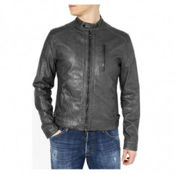 Giacca in polietilene nero - S