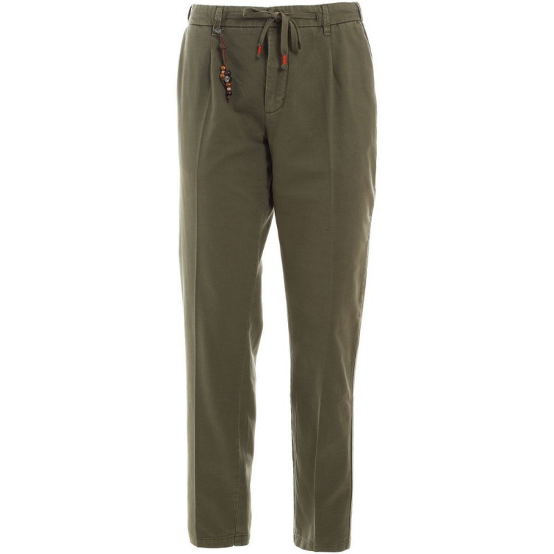 Jeans e pantaloni in cotone verde - W30