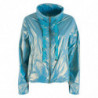 Giacche e cappotto in nylon azzurro - L