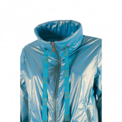 Giacche e cappotto in nylon azzurro - L