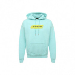 Maglione in cotone azzurro...