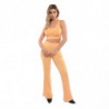 Jeans e pantaloni in cotone arancione - S