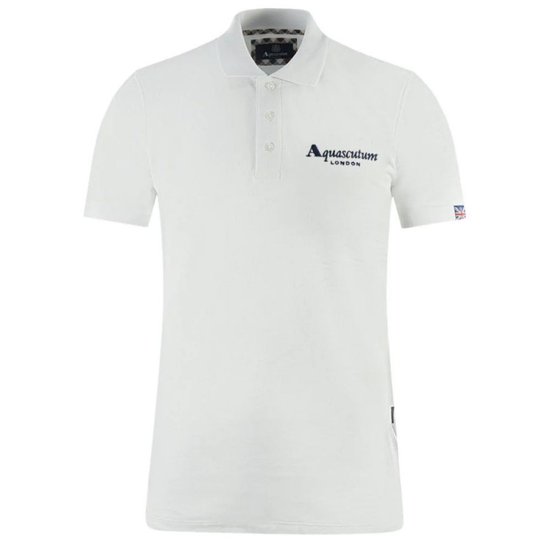Polo in cotone bianco - L