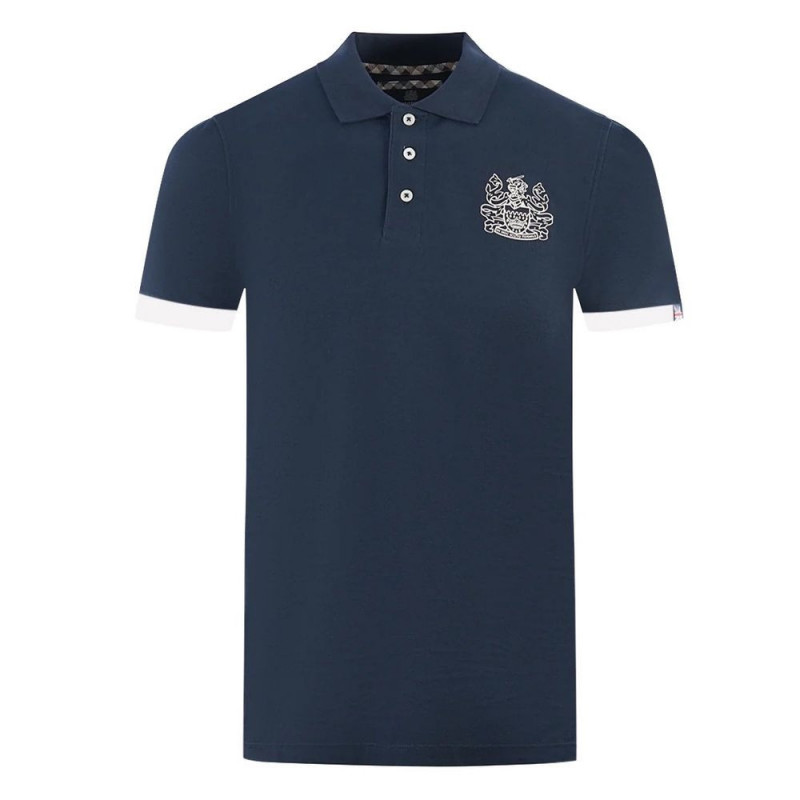 Polo in cotone blu - XXL