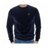 Maglione in cotone blu - XXL