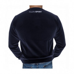 Maglione in cotone blu - L