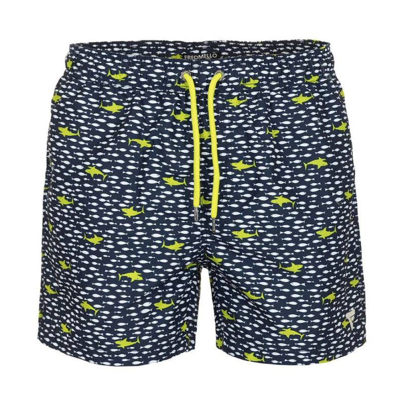 Costume da bagno in poliestere blu - XL