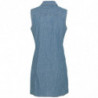 Abito in cotone blu - L
