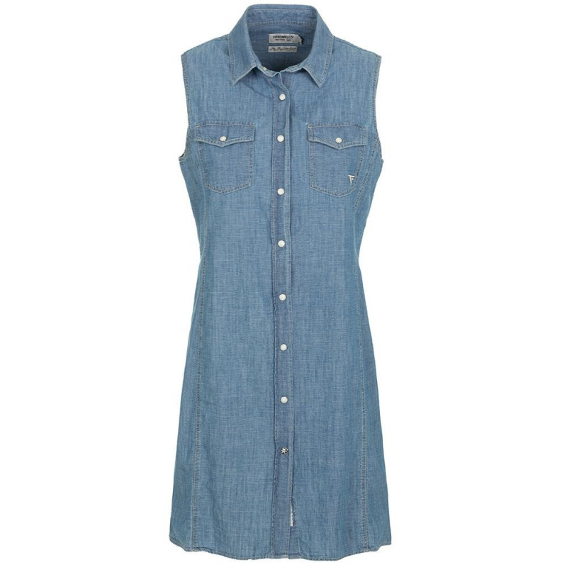 Abito in cotone blu - XL
