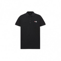 Polo in cotone nero - XL