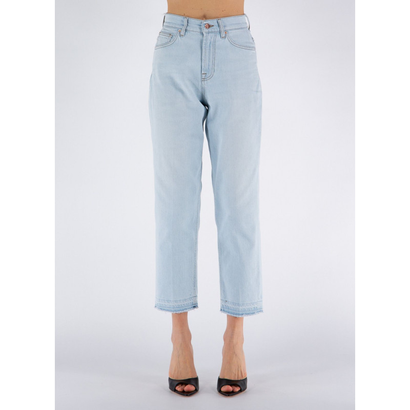 Jeans e pantaloni in cotone azzurro - W26