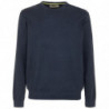 Maglione in cotone blu - S