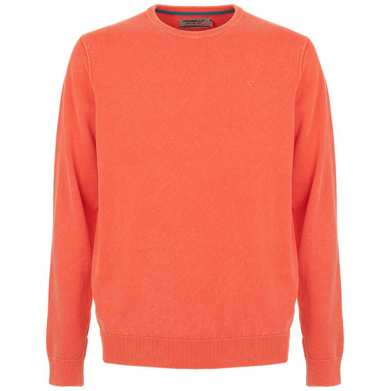 Maglione in cotone arancione - XXL