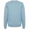 Maglione in cotone azzurro - S