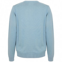 Maglione in cotone azzurro - L
