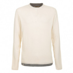 Maglione in cotone beige - 3XL