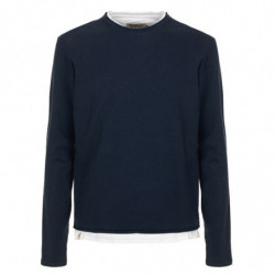 Maglione in cotone blu - XXL