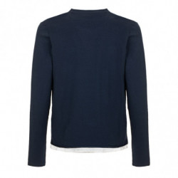 Maglione in cotone blu - XXL