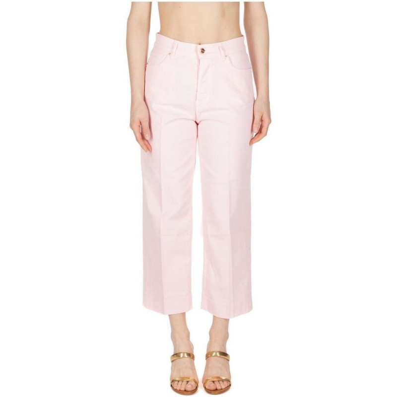 Jeans e pantaloni in cotone rosa - W29