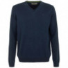 Maglione in cotone blu - XXL