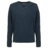 Maglione in cotone blu - XL