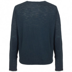 Maglione in cotone blu - XL