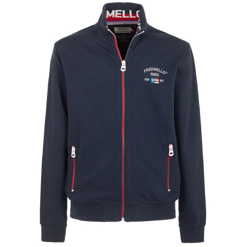 Maglione in cotone blu - S
