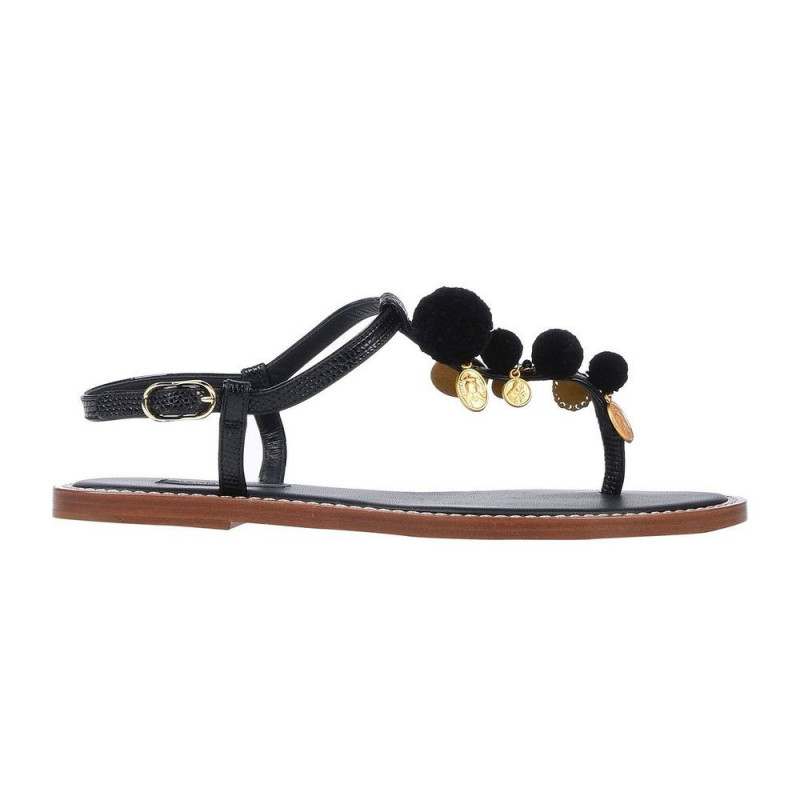 Sandalo in pelle nera - EU39/US9