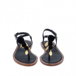 Sandalo in pelle nera - EU39/US9