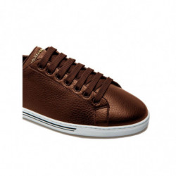 Sneaker Di Cervo In Pelle Marrone - EU39/US6