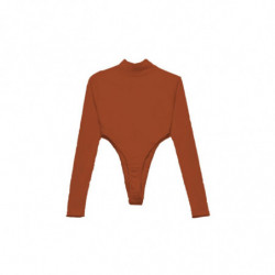 Top e maglietta in cotone marrone - M