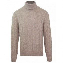 Maglione di lana beige - XXL