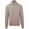 Maglione di lana beige - XXL