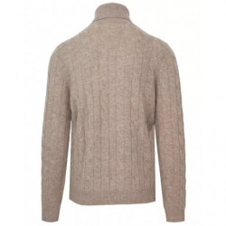 Maglione di lana beige - XXL