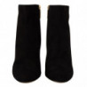 Scarpe stivali tacco cristallo pelle scamosciata nera - EU37/US6.5