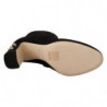 Scarpe stivali tacco cristallo pelle scamosciata nera - EU37/US6.5