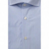 Camicia Elegante in Cotone Azzurro con Collo Francese - XL