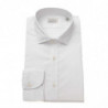 Camicia bianca elegante colletto alla francese, vestibilità slim - XXL