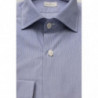Camicia Elegante Azzurra Vestibilità Media con Collo Francese - L