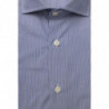 Camicia Elegante Azzurra Vestibilità Media con Collo Francese - L