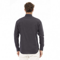 Camicia Baldinini Trend Chic in misto cotone grigio - XL