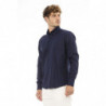 Camicia Baldinini Trend Chic in cotone Blu - L