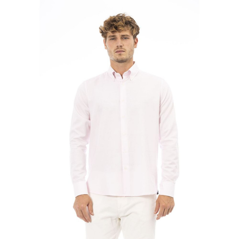 Camicia Baldinini Trend Chic in cotone rosa - L